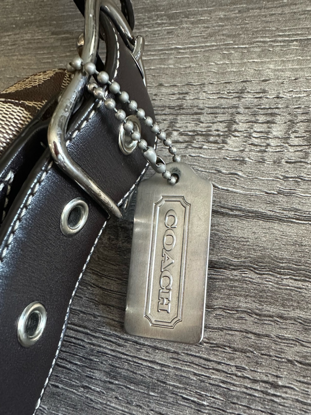 Signature Canvas Crossbody with Leather Trim - Picture 6 of 8